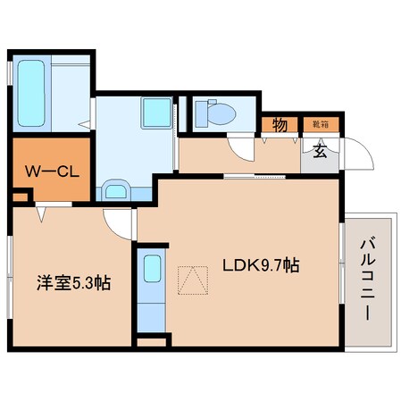 静岡駅 バス17分  登呂コープタウン下車：停歩5分 1階の物件間取画像